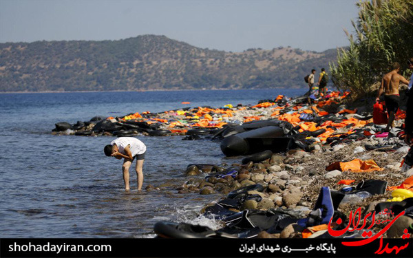 عکس/ادامه ورود مهاجران به جزیره لسبوس یونان‎