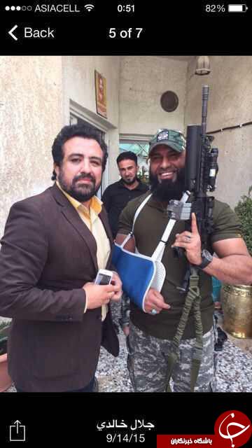 تصویری از خبرنگار ایرانی در کنار ابوعزرائیل+عکس