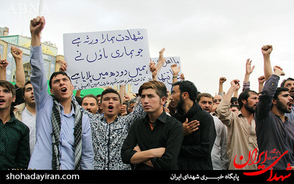 عکس/مراسم تشییع پیکر شهیدان «سید ساجد حسین»، «علی داد» و «رضا رحیمی» سه شهید افغانستانی مدافع حرم در قم