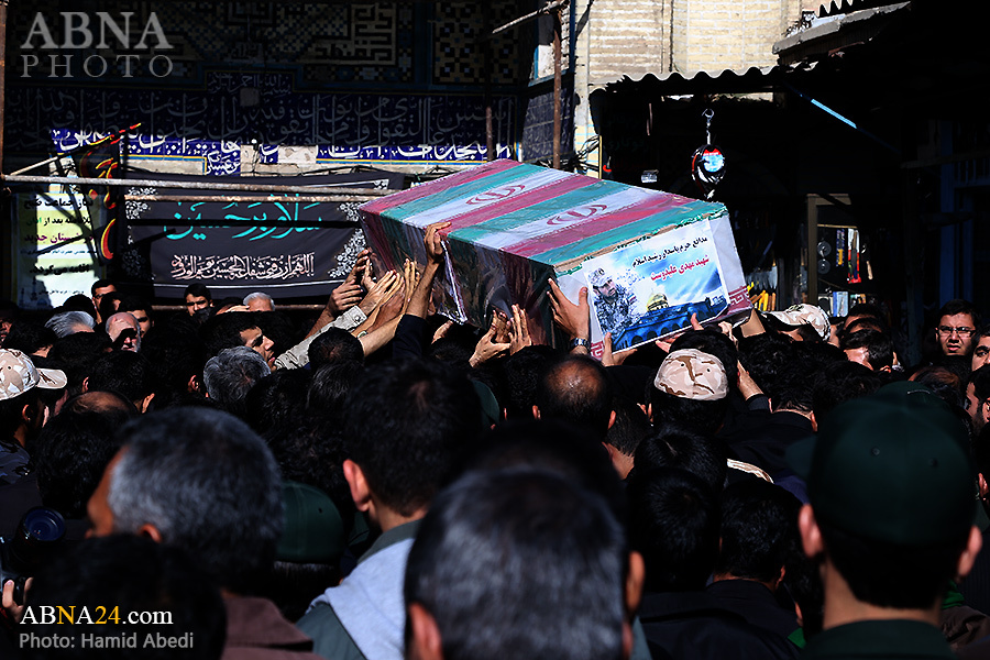 تصاویر/ تشییع شهید قمی مدافع حرم حضرت زینب(س)