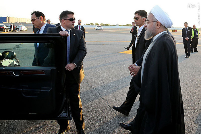 عکس/ ماشین روحانی در آمریکا