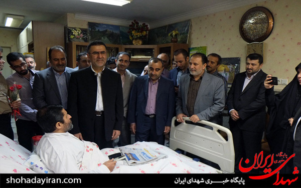 عکس/دیدار رئیس سازمان سینمایی با جانبازان آسایشگاه شهید بهشتی