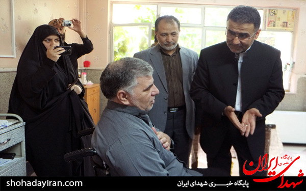 عکس/دیدار رئیس سازمان سینمایی با جانبازان آسایشگاه شهید بهشتی