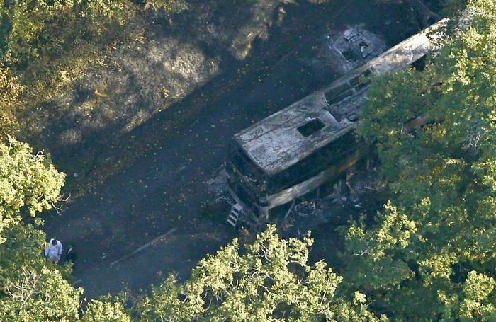 عکس/ 42 کشته در تصادف اتوبوس در فرانسه