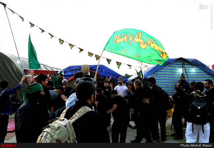 عکس/ عزاداران حسینی در بین الحرمین