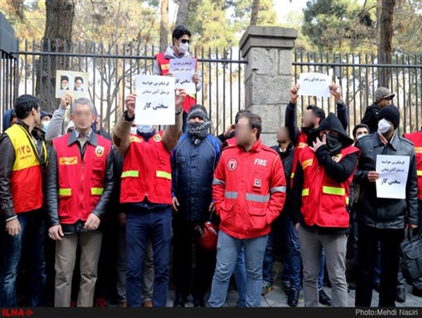 برخی آتش‌نشانان قبل از تجمع تهدید شده بودند!