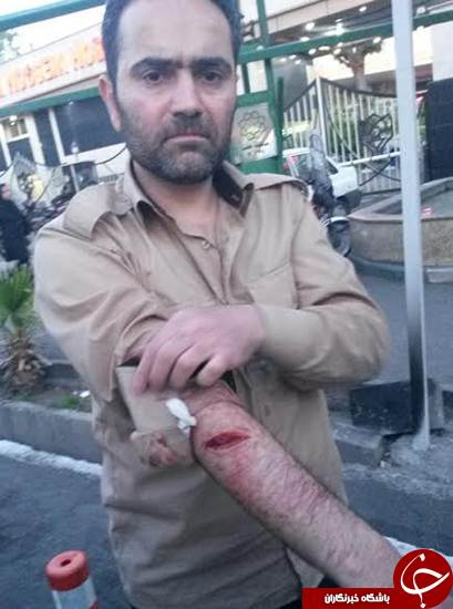 حمله اراذل با قمه به سه نیروی شهرداری +عکس