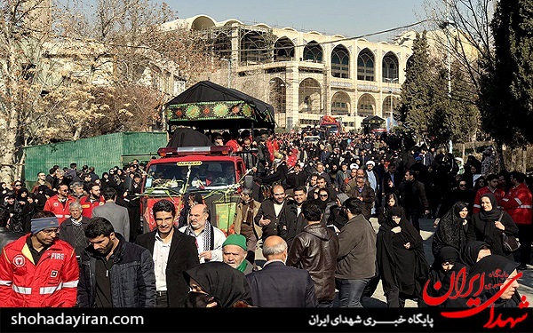 عکس/مراسم تشییع پیکر 16 شهید آتش‌‌نشان