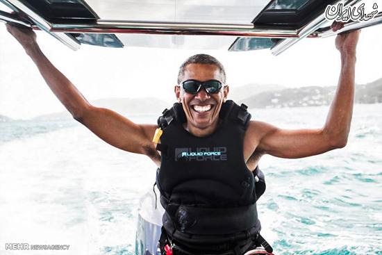 تعطیلات باراک اوباما در جزایر کارائیب+ تصاویر