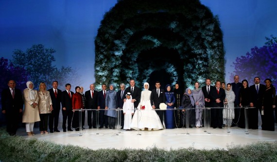 ازدواج دختر اردوغان با حضور داوود اوغلو + عکس