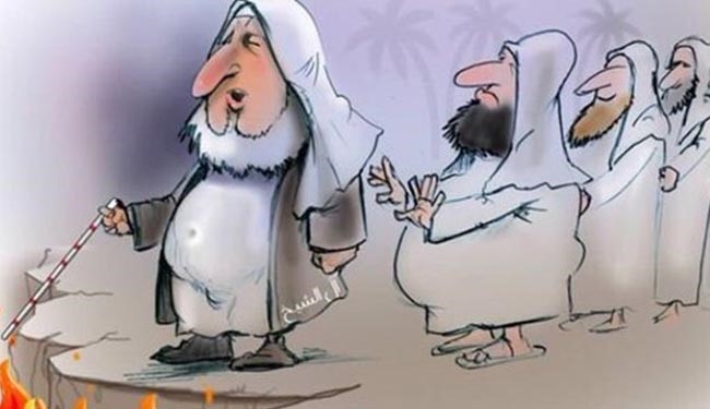 کاریکاتور بی‌سابقه یک روزنامه از مفتی عربستان+عکس
