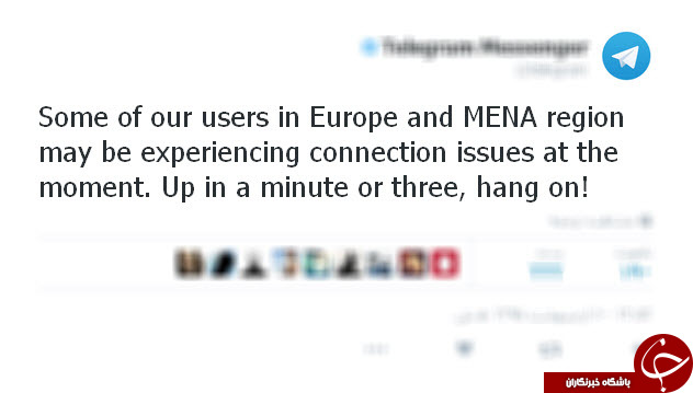 تلگرام در اروپا و خاورمیانه دچار اختلال شد+عکس