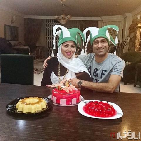 جشن تولد همسر فوتبالیست معروف ایران+ عکس