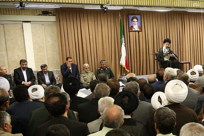 احمدی‌نژاد در دیدار دیروز با رهبر انقلاب +عکس