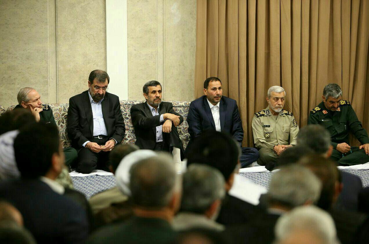 احمدی‌نژاد در دیدار دیروز با رهبر انقلاب +عکس