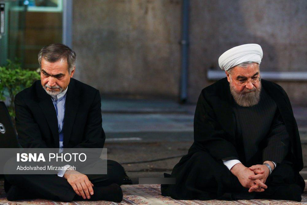 تصویری جالب از روحانی و حسین فریدون + عکس