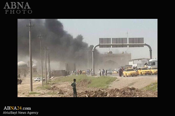 انفجار تروریستی در منطقه الحسینیه بغداد+عکس