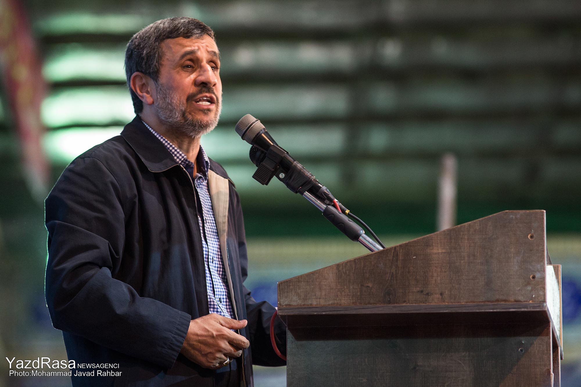 متن کامل سخنرانی احمدی‌نژاد در بافق +تصاویر