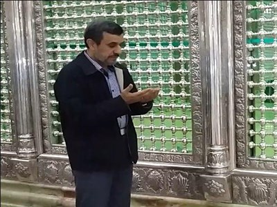 احمدی‌نژاد در مرقد امام و بهشت‌زهرا(س)+تصاویر