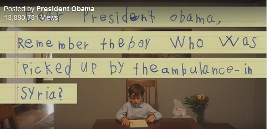 نامه تکان دهنده کودک 6 ساله نیویورکی به اوباما