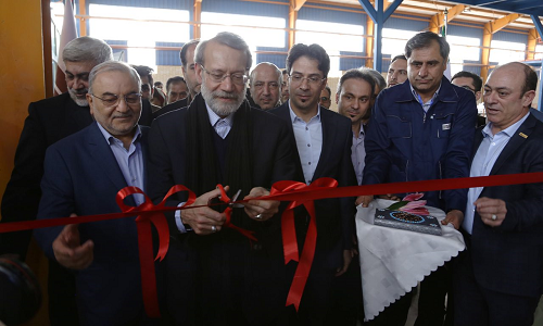 افتتاح فاز چهار کارخانجات آذرخش با حضور رئیس مجلس