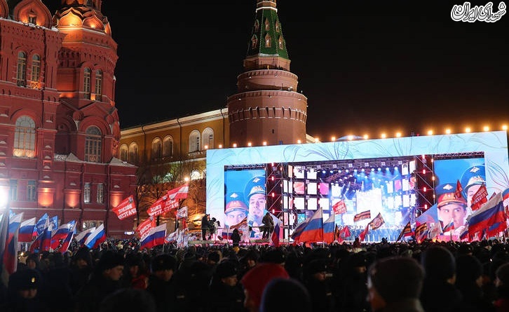 عکس/ جشن پیروزی پوتین در انتخابات