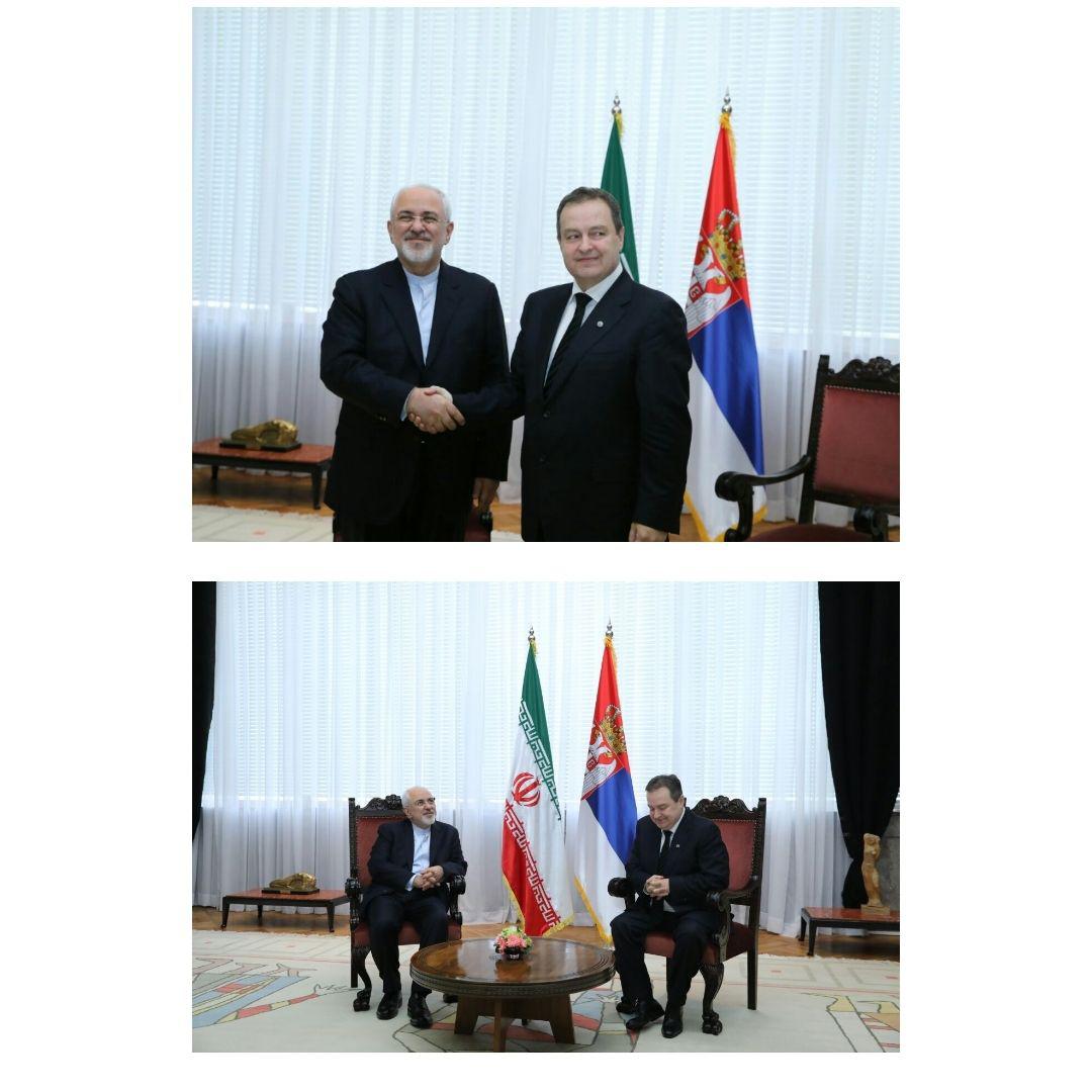 دیدار ظریف با نخست وزیر صربستان در بلگراد + عکس