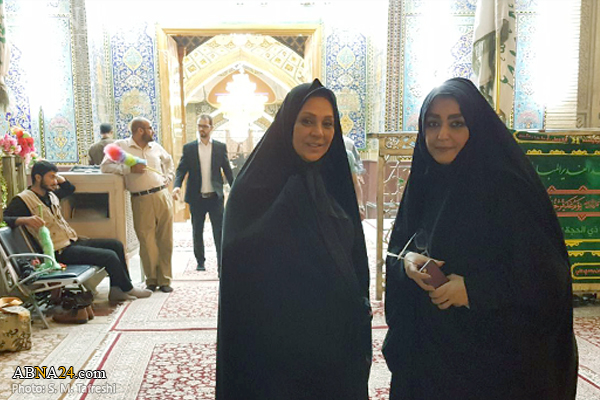دو بازیگر زن ایرانی در حرم امیرالمومنین علی+عکس