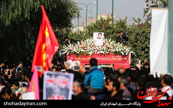 عکس/ مراسم تشییع و خاکسپاری شهید حججی در نجف آباد