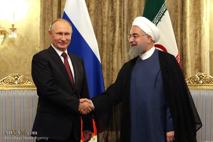 دیدار رئیس جمهور روسیه با حسن روحانی + عکس