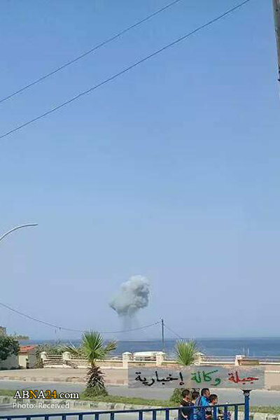 سقوط یک فروند جنگنده روسی در سواحل سوریه + عکس