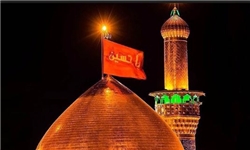 نصب گنبد جدید حرم امام حسین(ع) بر روی گنبد فعلی