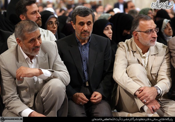 حضور احمدی نژاد در بیت رهبر معظم انقلاب + عکس
