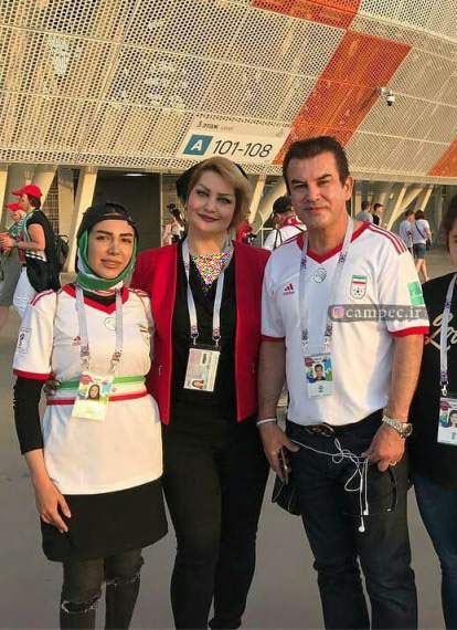 تیپ حمید استیلی و همسرش در جام جهانی؟! + عکس