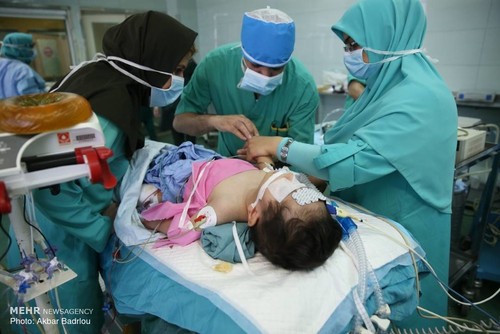 جراحی قلب کودک 15 ماهه در بیمارستان شهید مدرس