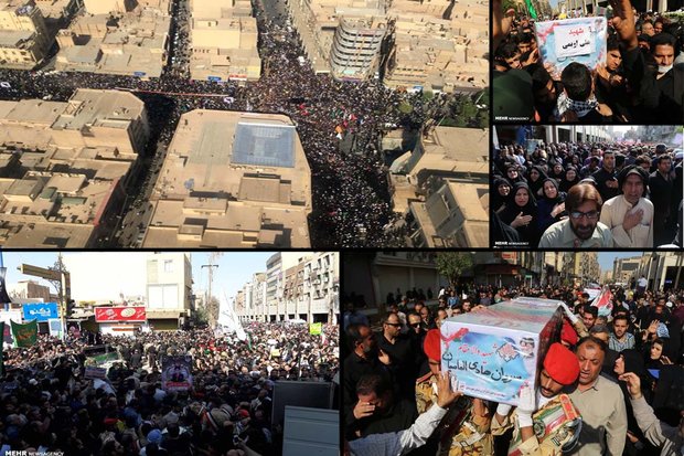 خروش یکپارچه مردم خوزستان علیه تجزیه طلبان/ طنین شعار مرگ بر آمریکا و تجزیه طلبان
