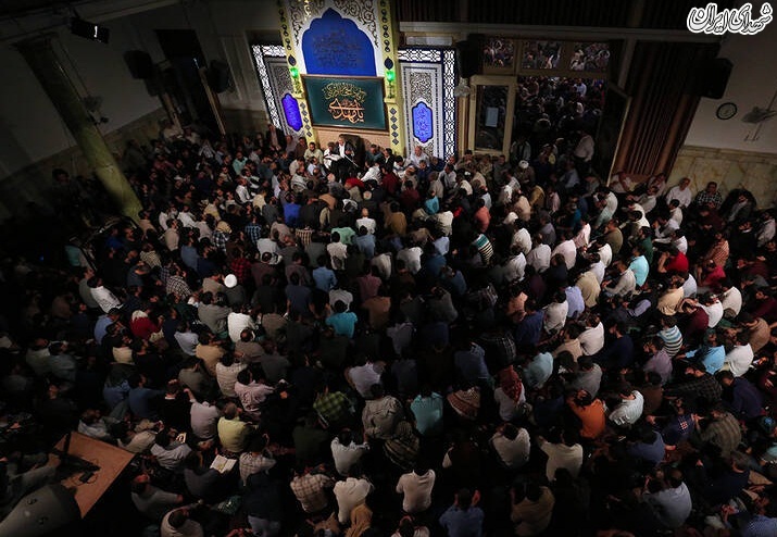 عکس/شب اول ماه رمضان در مسجد ارک تهران
