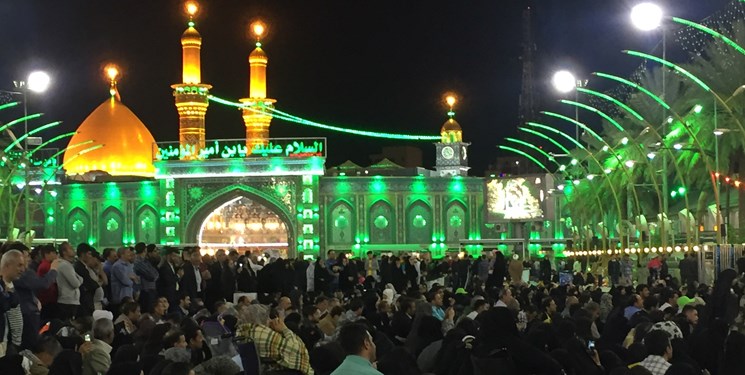 فیلم/بین الحرمین درشب میلاد دردانه حسین «ع»