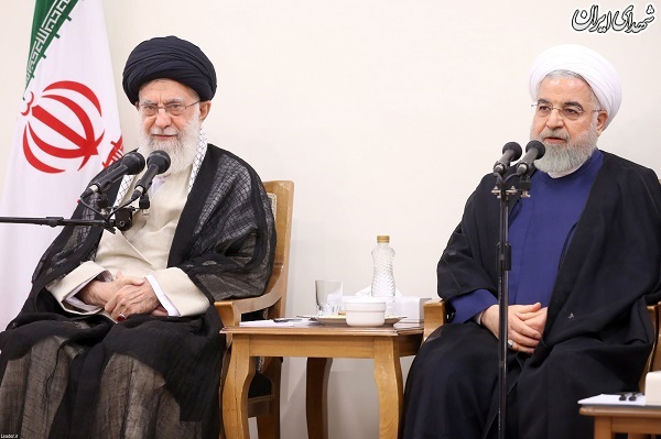عکس/ دیدار روحانی و اعضای هیأت‌دولت با رهبرانقلاب