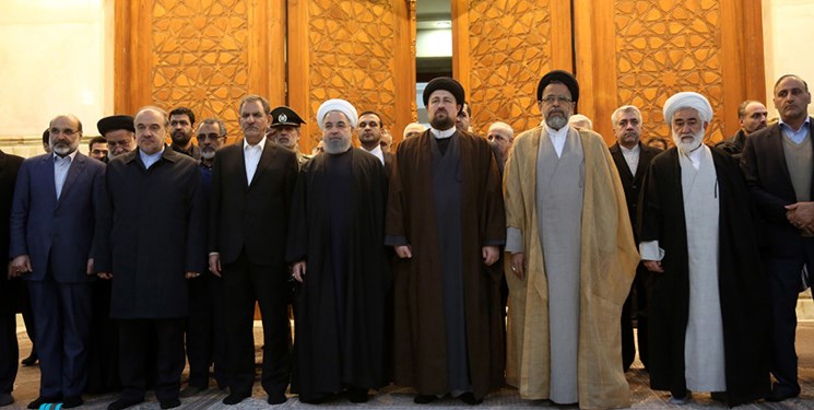 تجدید میثاق رییس جمهور و اعضای هیات دولت با آرمان‌های امام خمینی(ره)