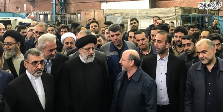 بازدید سرزده رئیسی از کارخانه ماشین‌سازی تبریز