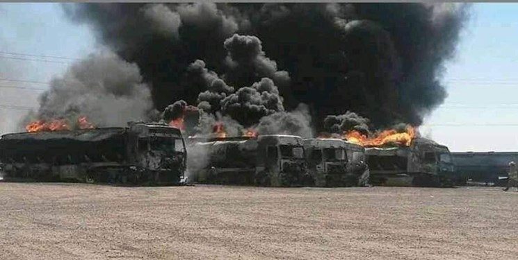 سوختن 5 میلیون دلار کالا در حادثه گمرک اسلام قلعه
