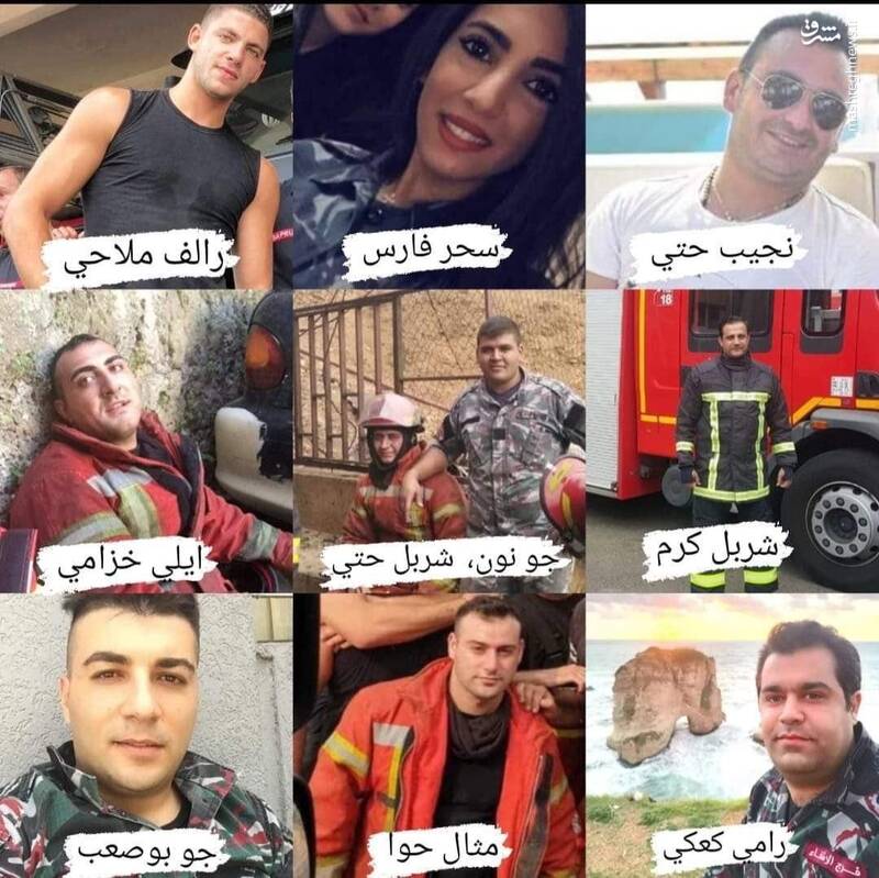 عکس/ این آتش نشانان لبنانی دیگر به خانه بازنگشتند