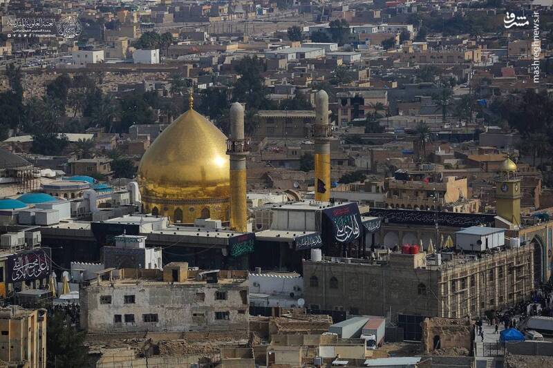 تصاویر هوایی از سامرا در روز شهادت امام هادی(ع)