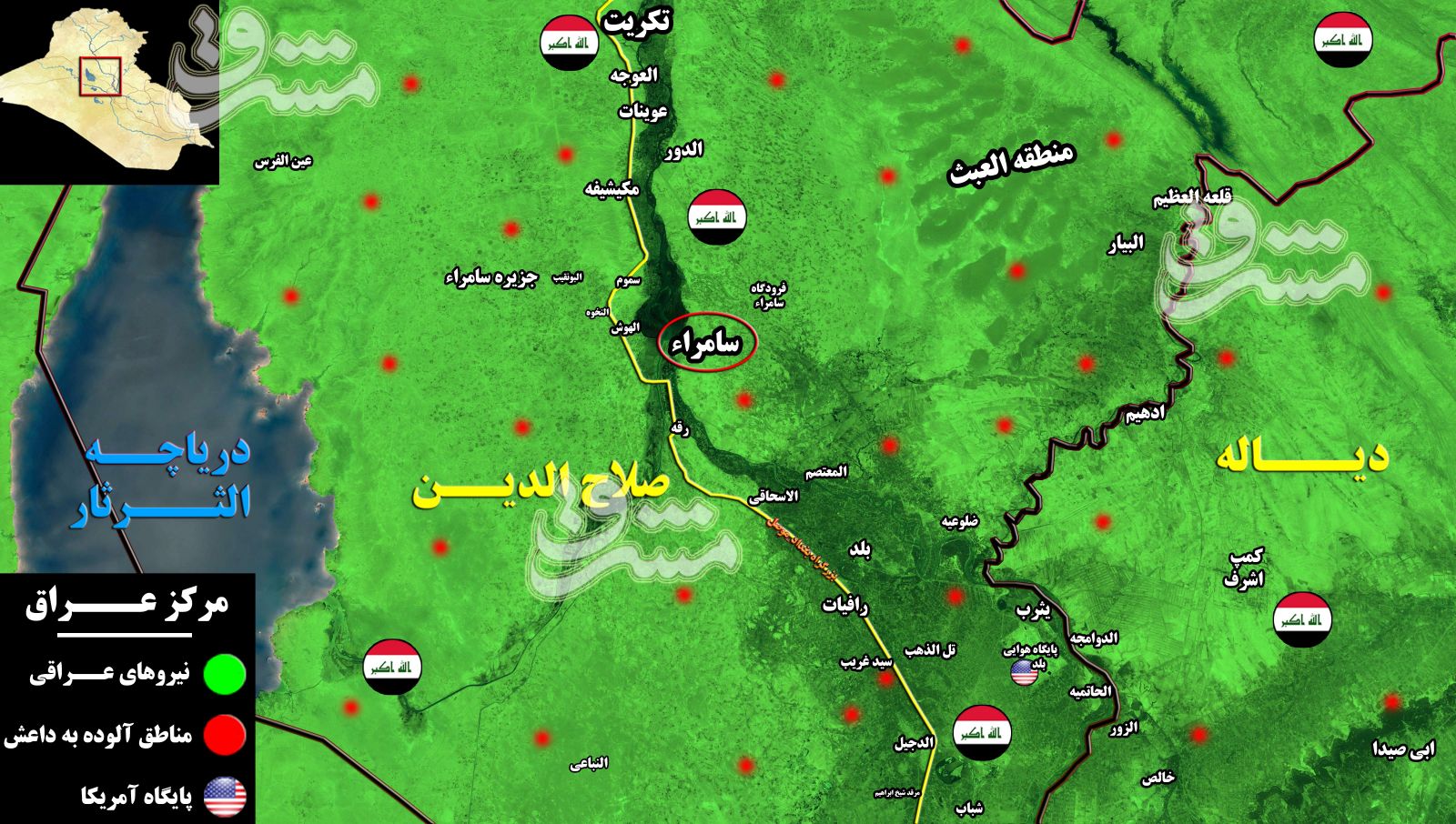 قدرت‌نمایی داعش در عراق زیر سایه افزایش اختلافات گروه‌های سیاسی/ خطر از بیخ گوش شهرستان نفتی «بیجی» گذشت +نقشه میدانی