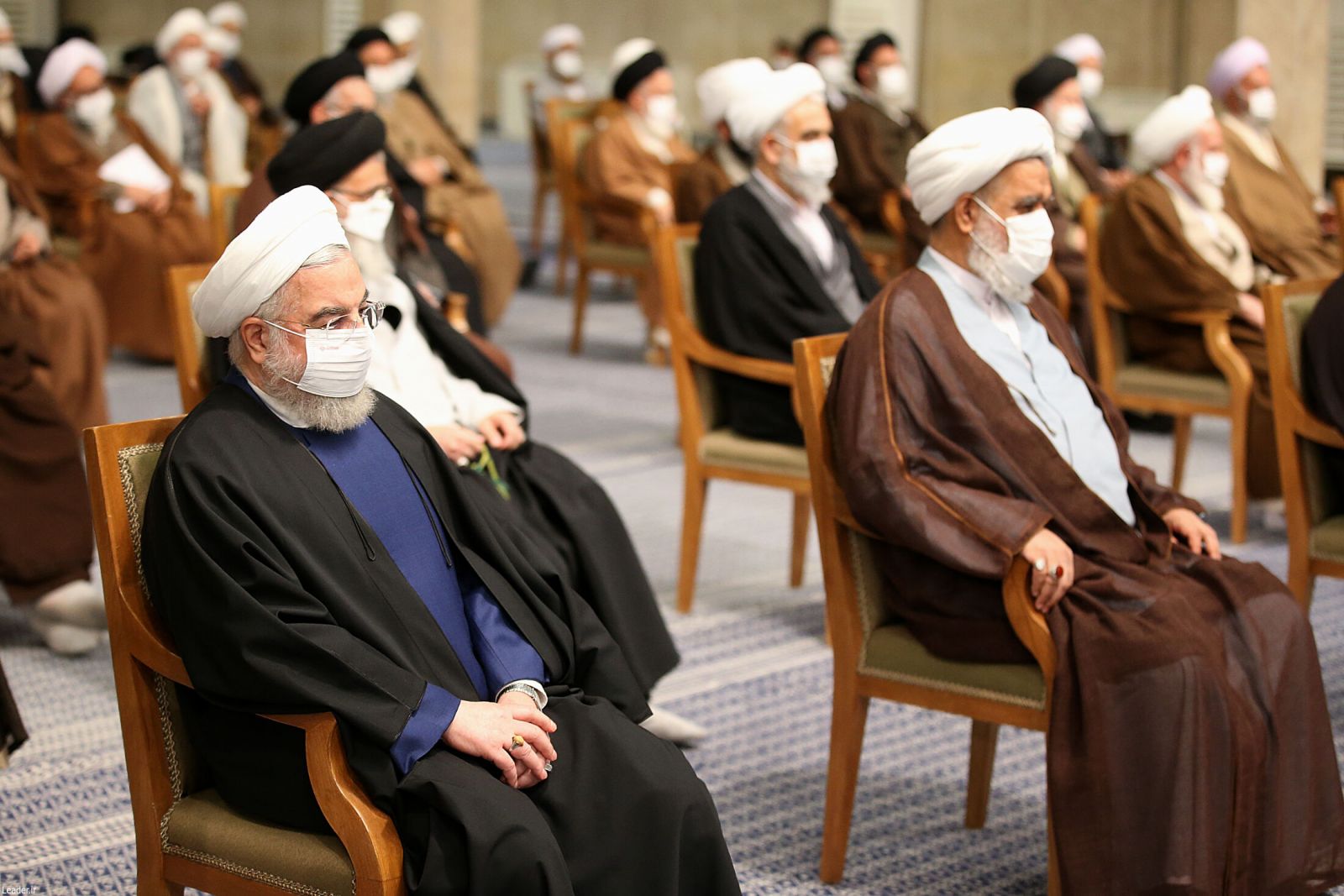 عکس/ حسن روحانی در بیت رهبری