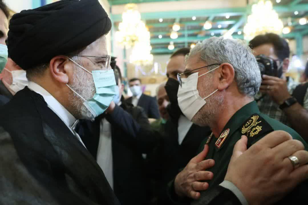 عکس/حضور سردار قاآنی در دیدار رئیس‌جمهور با جانبازان