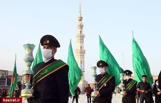 آیین تعویض پرچم مسجد مقدس جمکران