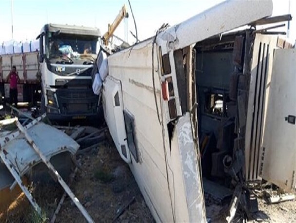 هویت جان‌باختگان حادثه واژگونی اتوبوس سرباز معلمان مشخص شد