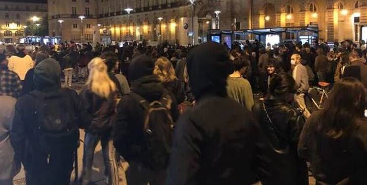 تظاهرات خشونت‌بار در فرانسه بعد از انتخابات +عکس
